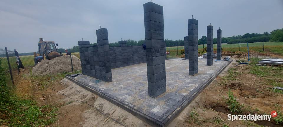 Siedlisko pod gryla Palenisko z kostki brukowej