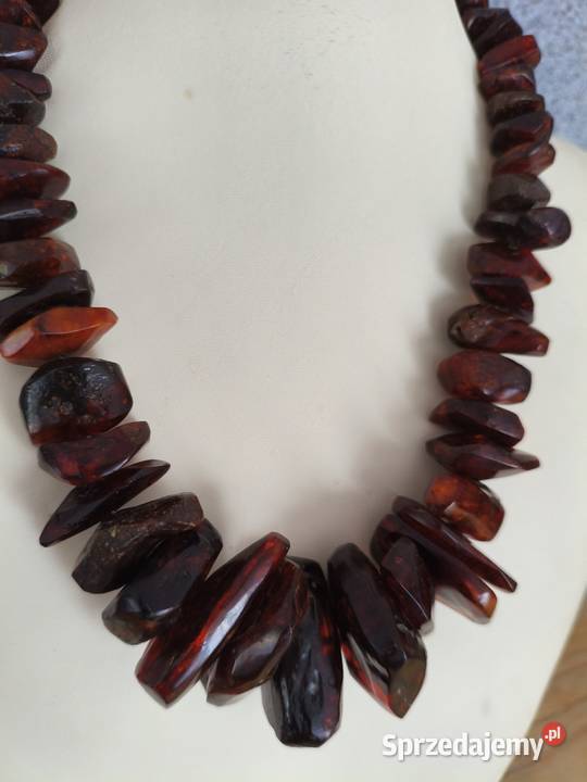 Naszyjnik Bursztyn Vintage