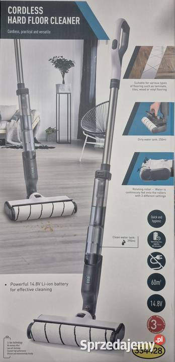 MOP ELEKTRYCZNY OBROTOWY 2W1 MYJĄCY SUSZĄCY DO Wschowa