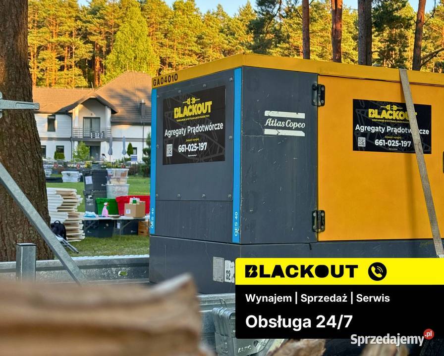 Agregaty Prądotwórcze Wynajem 247 3kW 500kW Współpraca biznesowa warmińsko-mazurskie Olsztyn
