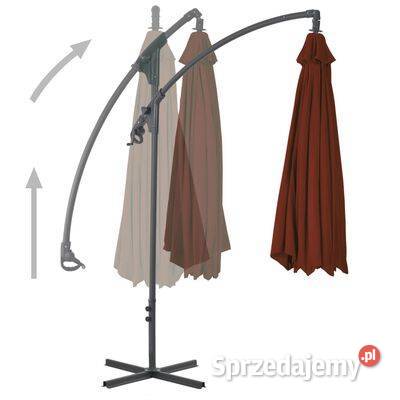 Parasol wiszący ze stalowym słupkiem 250x250 Warszawa