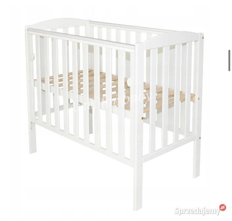 Nowe łóżeczko białe z opuszcz bokiem Tobiasz Nysa sprzedam