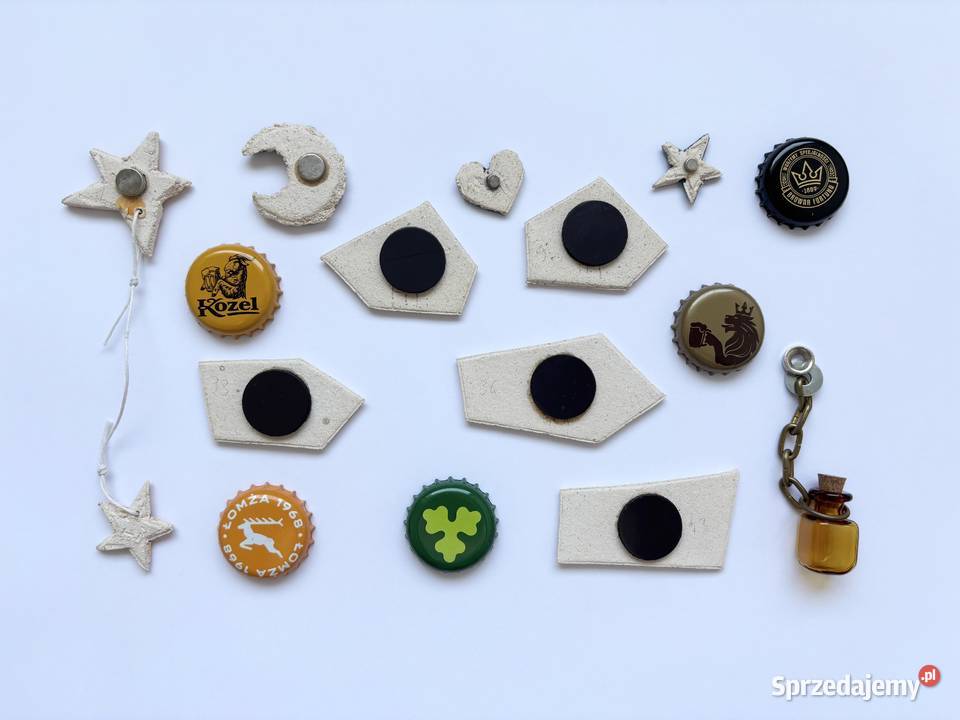 zestaw 2 magnesy na lodówkę komplet 15 sztuk