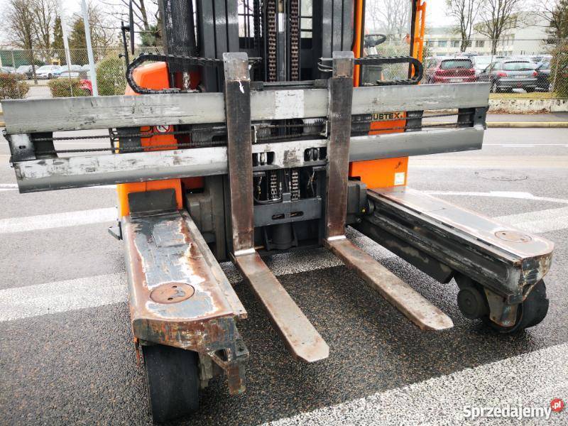 boczny wózek widłowy Hubtex 4way wielokierunkowy Elbląg