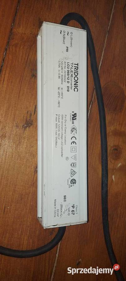 Zasilacz led 12v 60W ip67 Bocheniec
