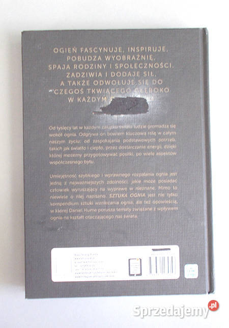 książka Sztuka ognia Daniel Hume z miłości do Szczecin
