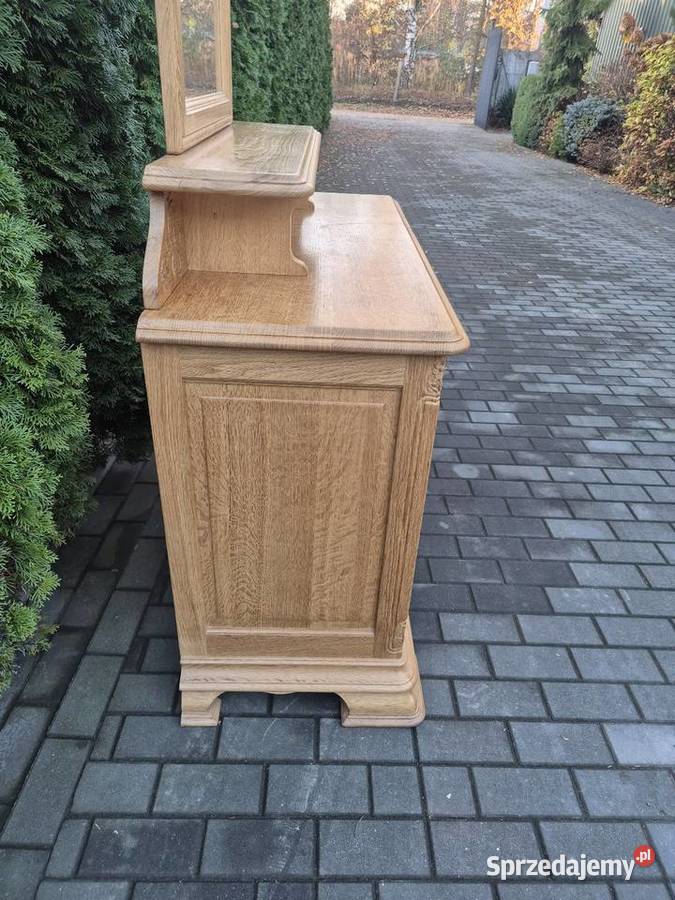 Drewniana toaletka z lustrem Rawa Mazowiecka