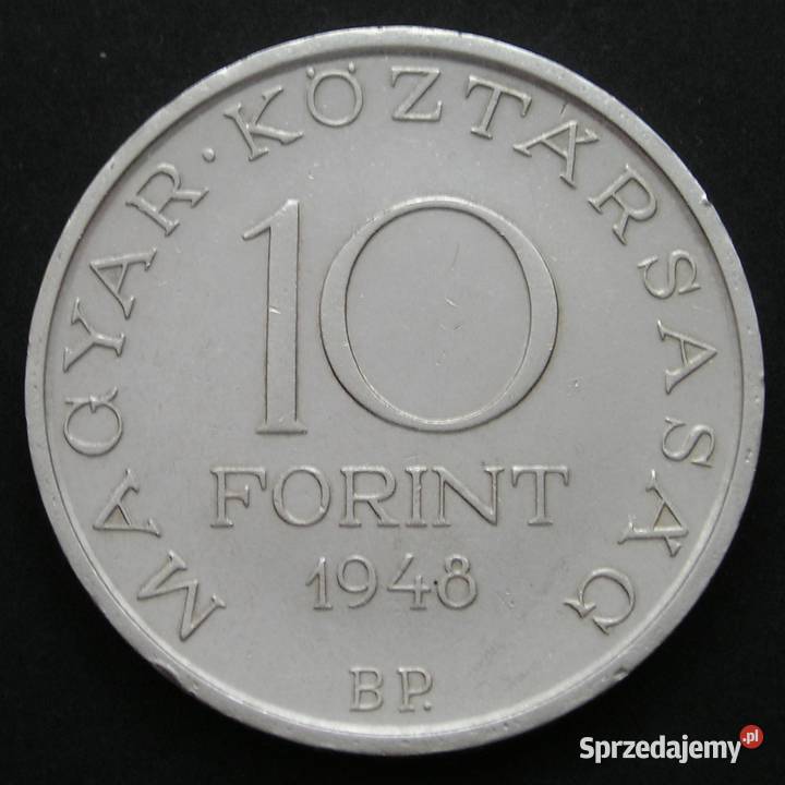 WĘGRY 10 FORINTÓW 1948 SZECHENYI SREBRO Łódź