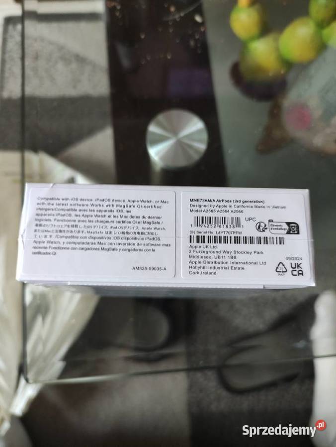 Airpods 3 generacji magsafe śląskie Knurów sprzedam