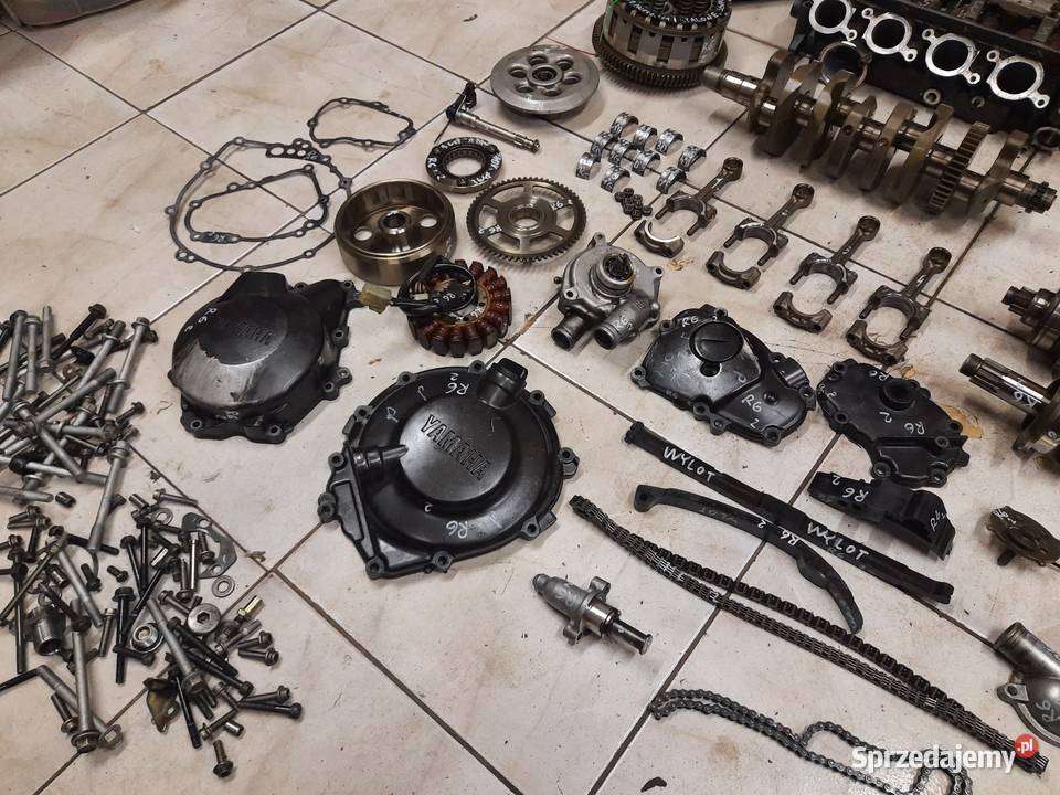 Yamaha r6 silnik części RJ05 głowica wał Silniki i osprzęt Jelenia Góra
