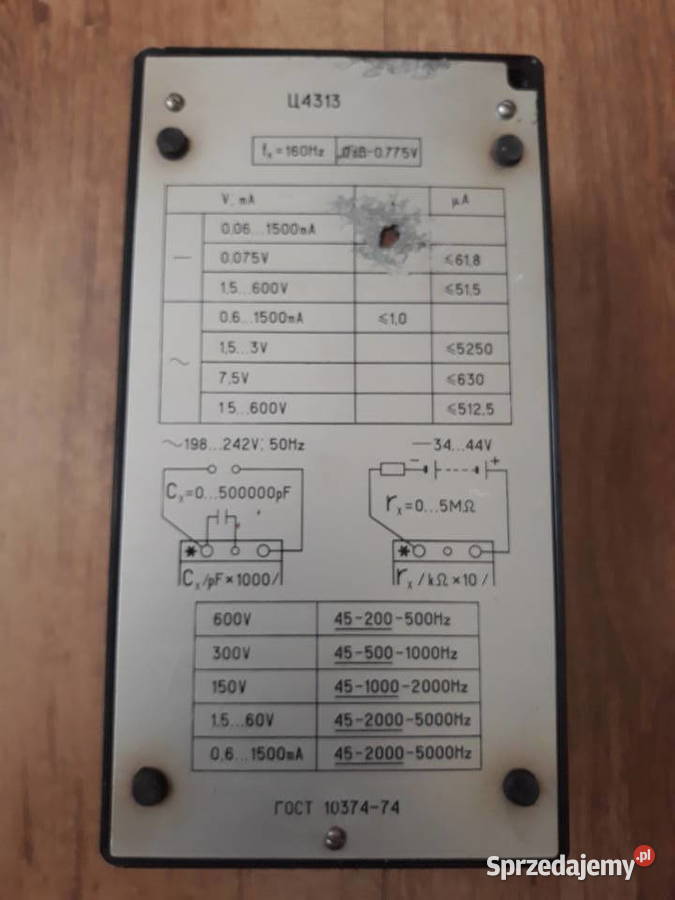 Miernik napięcia U4313 prdZSRR czasy PRL Bukownica sprzedam