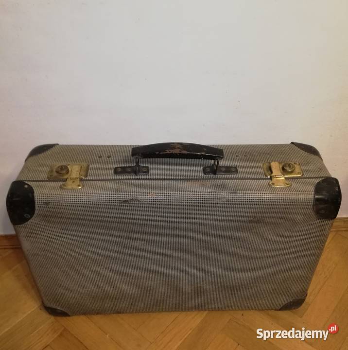 Stara drewniana walizka lata 60te PRL mazowieckie Warszawa