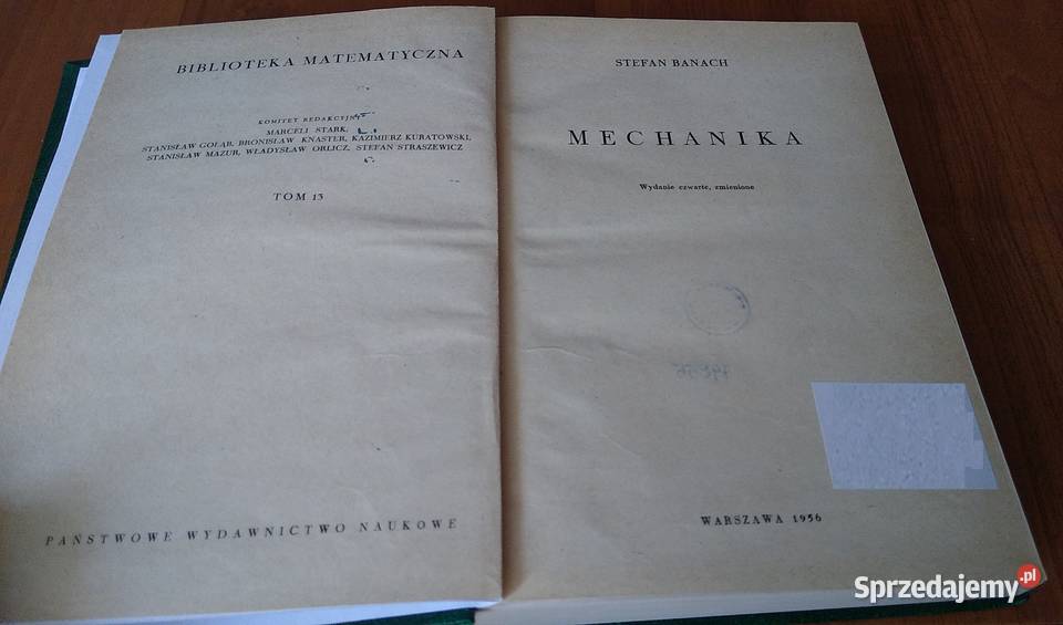 Mechanika Biblioteka Matematyczna Tom 13 Stefan fizyka, astronomia Gdańsk