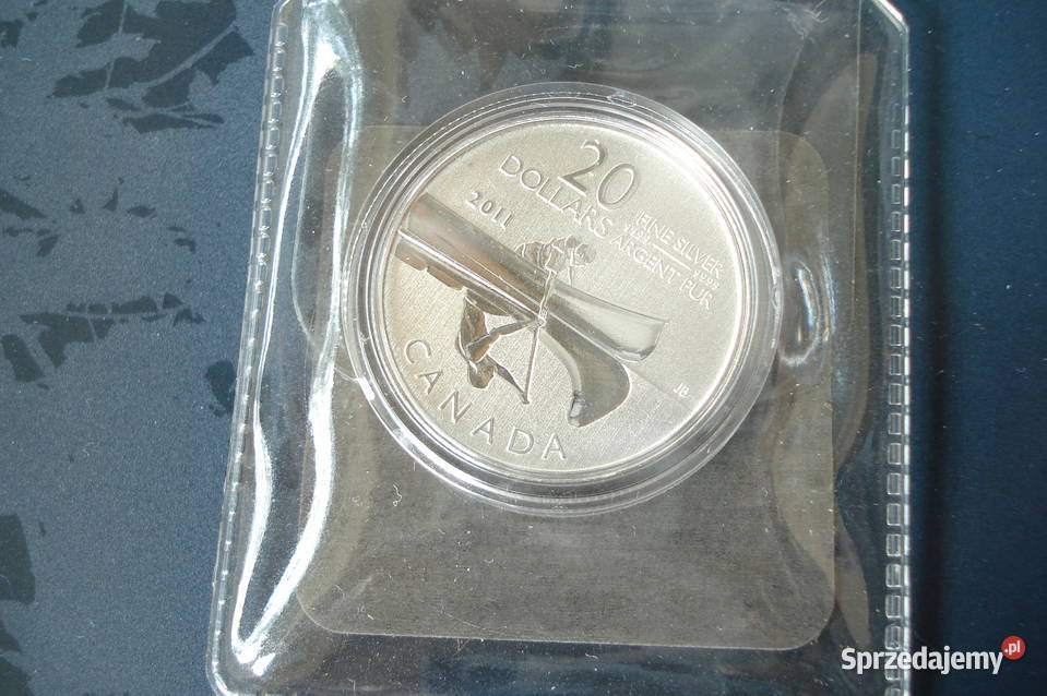 Srebrna moneta Kanada 20 dolarów Kanu 2011r łódzkie Łódź