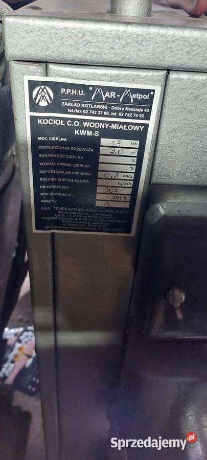 Pięć do CO Nowy 17kW Kotły i Piece CO Zduńska Wola