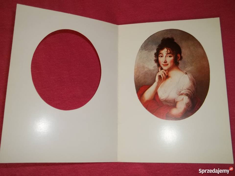Pocztówka portret żony malarza Józefa Łódź