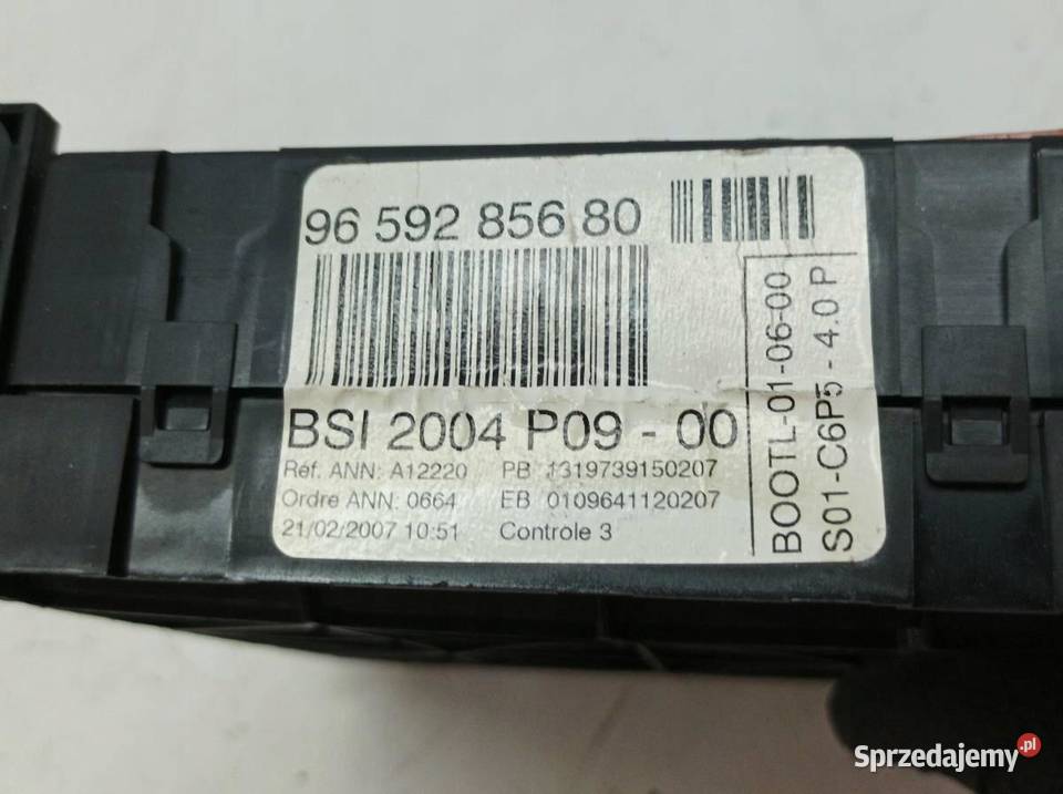SKRZYNKA BSI 9659285680 P0900 Citroen C4 I