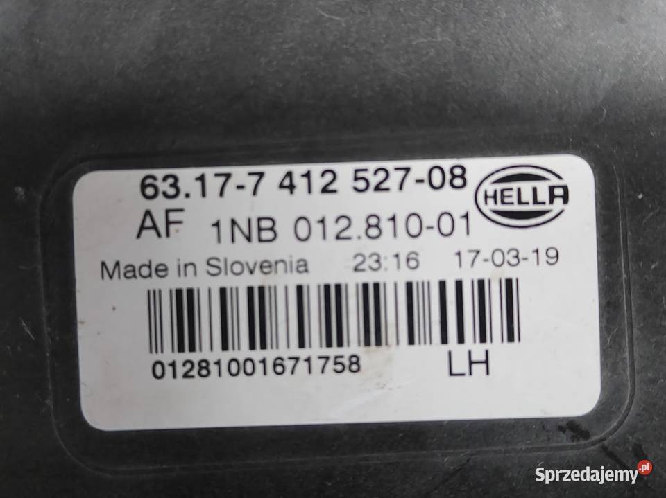 Halogen LED DRL Lewy BMW X3 G01 X4 G02 Światła do jazdy dziennej DRL Pleszew