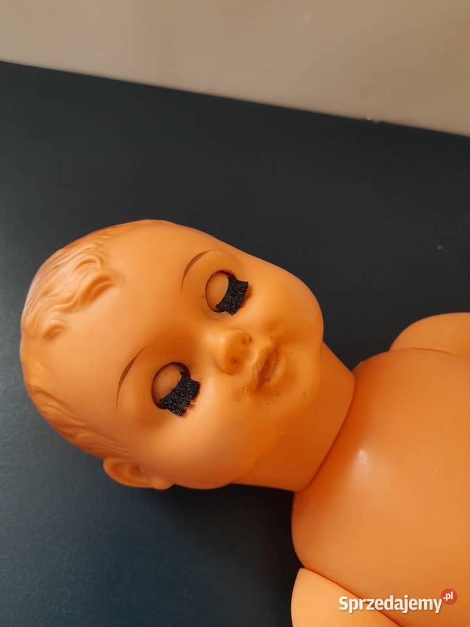 Stara duża lalka z czasów PRLu 50