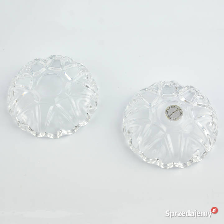 Kryształowa szkatuła muszla Huty Szkła Lucyna Warszawa