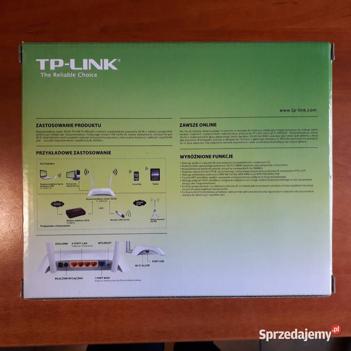 Router WiFi N LTE TPLink TLMR3420 USB 3G4G 2 Warszawa