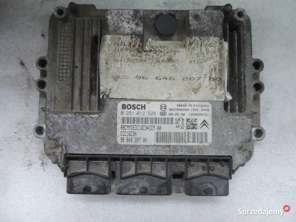 KOMPUTER 9664620780 CITROEN PEUGEOT 206 14 HDI Układ elektryczny Nowy Sącz