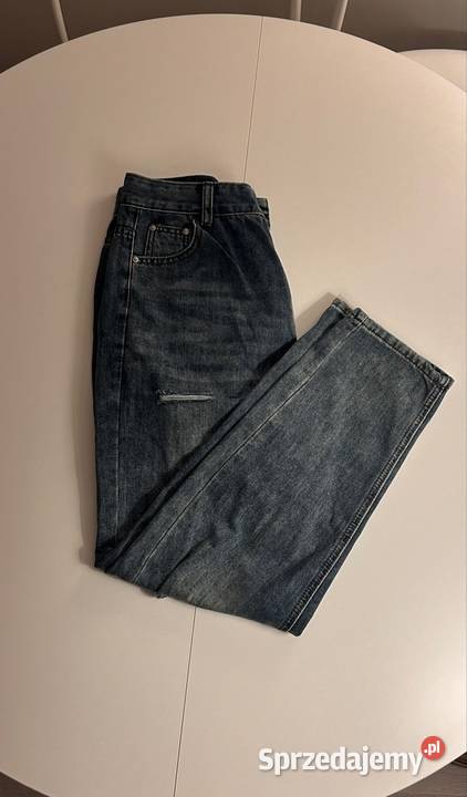 Spodnie jeansowe z przetarciami męskieunisex Szczecin