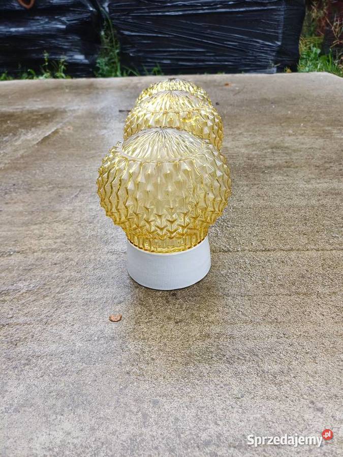 Trzy retro kinkiety z 60 tych lat firmy Lubań