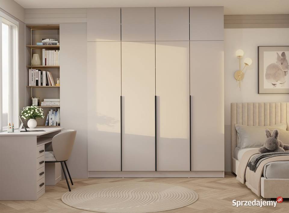 Szafa SENSO 4D z NADSTAWKĄ Wysoka KASZMIR Drzwi 56.5cm