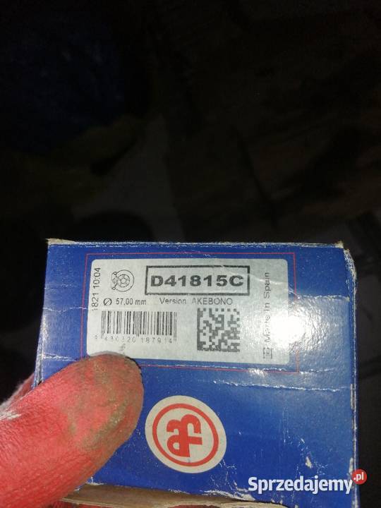 Zestaw naprawczy zacisku D41815C CrV przód Wąsosz Górny