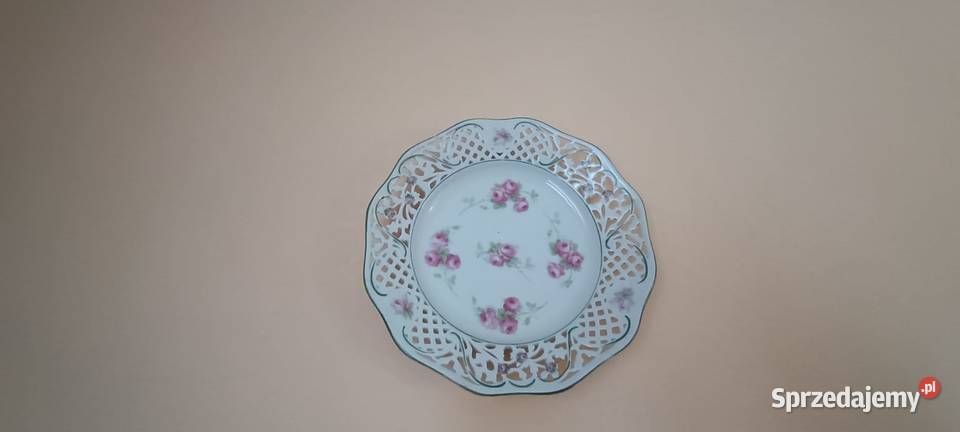 Tależ ażurowy do zawieszenia na ścianie Porcelana i szkło Pszów