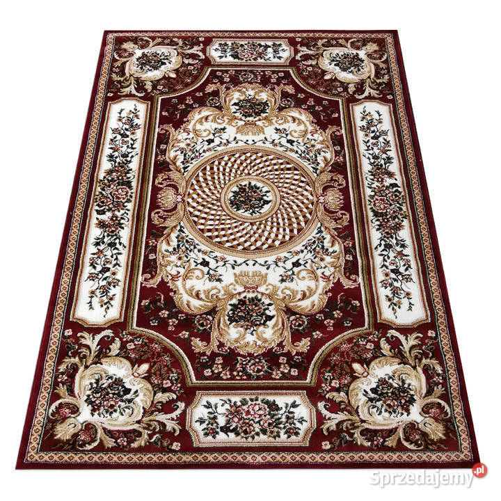 Gęsty dywan 200x300 bordowy klasyczny 8533 Białystok sprzedam