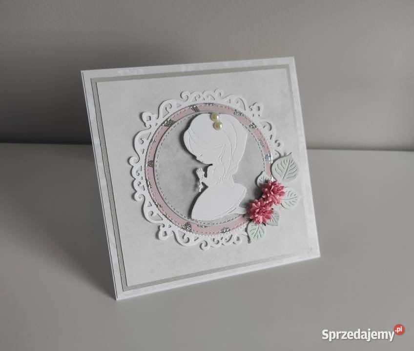 Kartka ręcznie robiona Komunia Święta handmade łódzkie Łódź