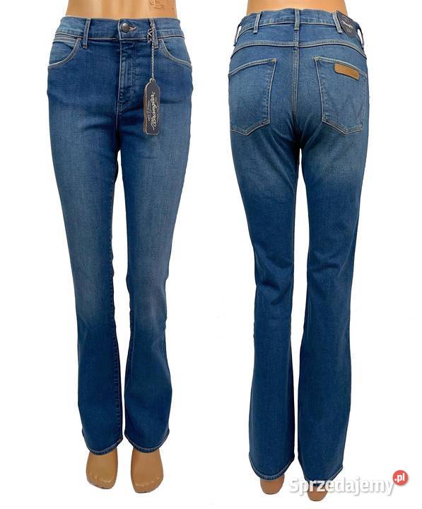 Spodnie damskie Wrangler Tina Bootcut W28 L34 Długie Spodnie