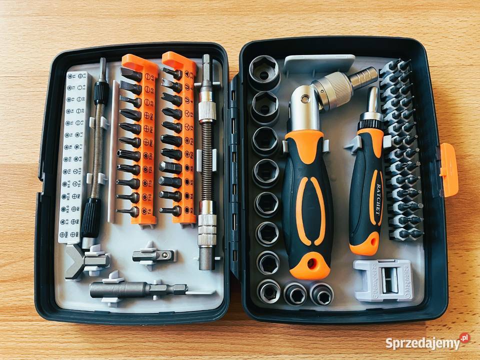 Zestaw narzędzi w walizce 68 el Ratchet Tools Drzewica