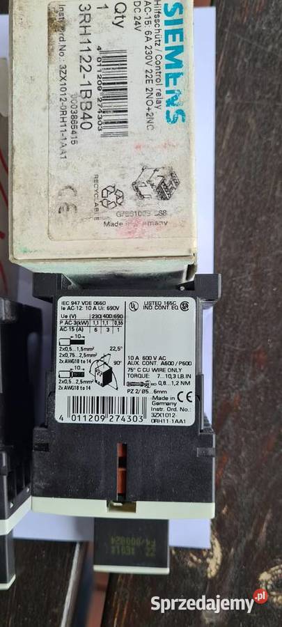 Styczniki Siemens 3RH3RT3RH3TX Wiśniowa
