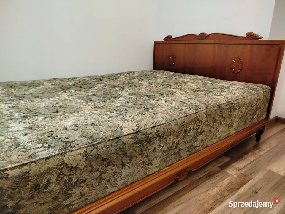 Stylowe łóżko ludwikowskie 140x200 z materacem 24cm Tczew
