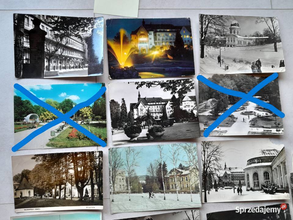 Stare kartki pocztowe pocztówki PRL Kudowa Lądek Dąbrowa Górnicza