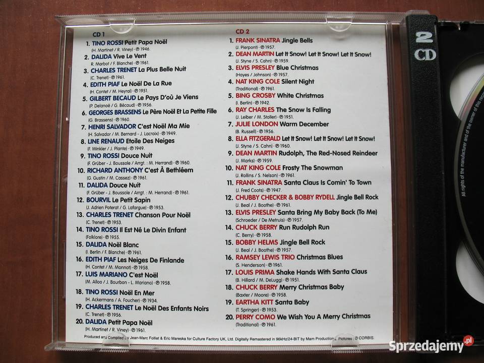 Frohliche Weihnachten Joyeux Noel Various CD Siedlce