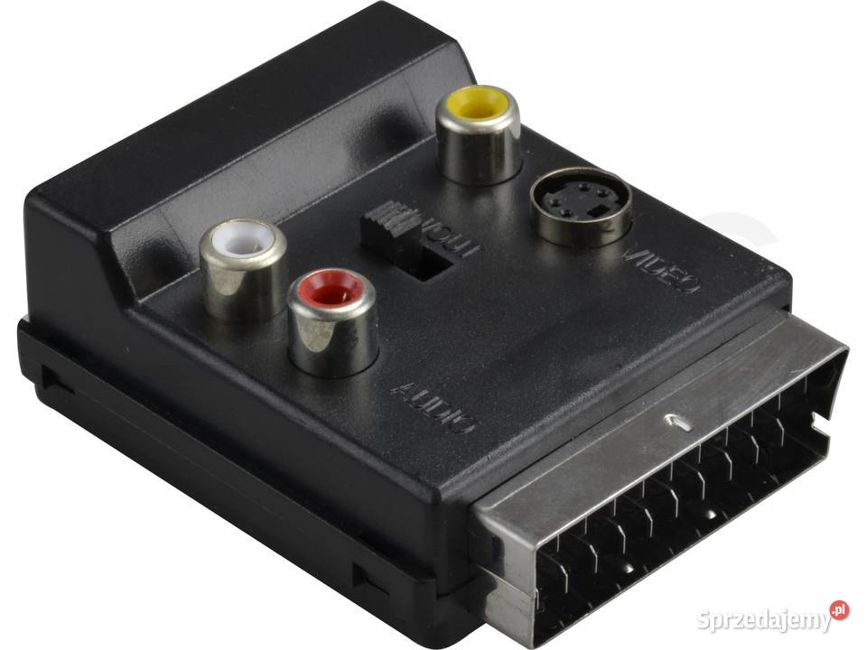 Przejście Adapter EURO SCART wtyk 21pin 3x RCA Łuszczów Drugi sprzedam