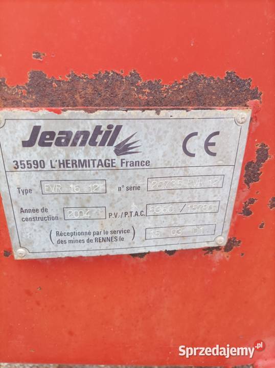 Rozrzutnik obornika jeantil 12ton nieuszkodzony