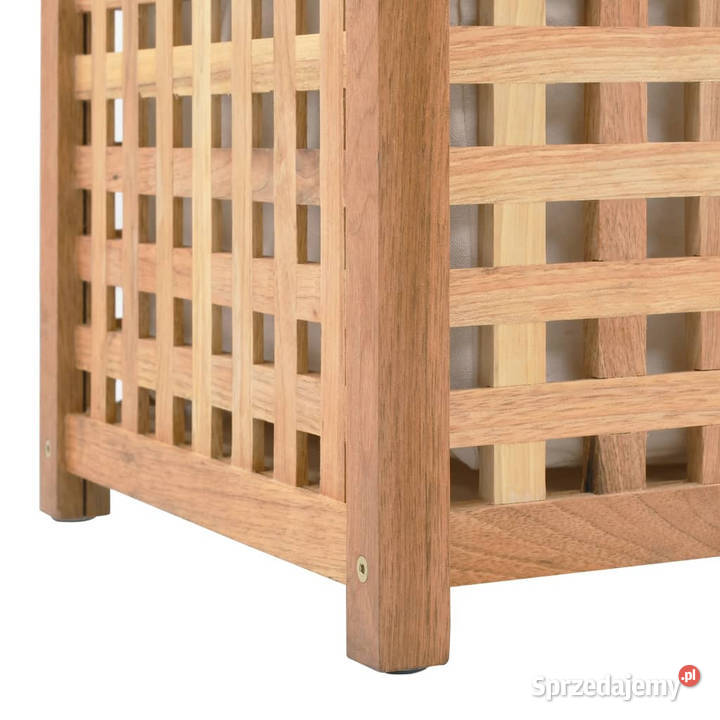 Kosz na pranie 875x46x67 lite drewno orzechowe Warszawa