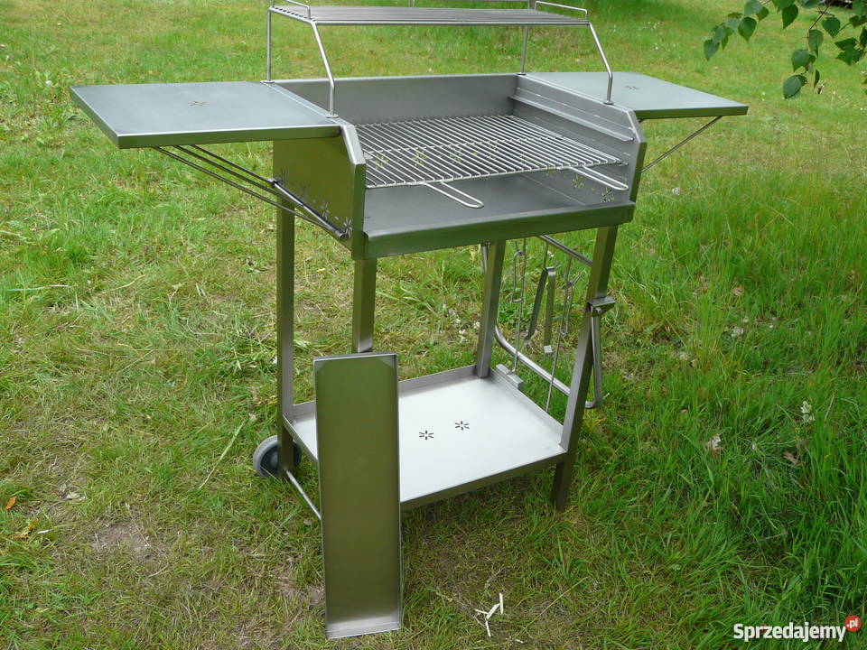 Grill nierdzewny prostokątny 600 x 400 z dwiema Wrocław