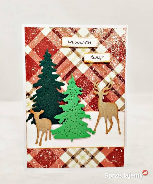 Kartki na Boże Narodzenie ręcznie robione zestaw Wejherowo