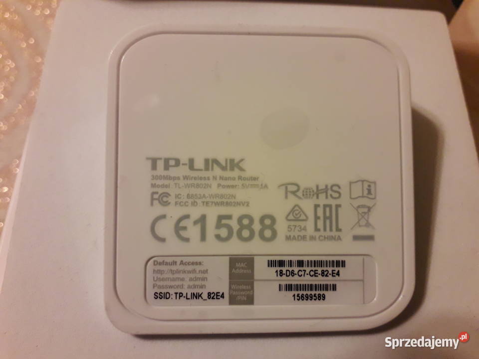 Nano Ruter TPLINK TLWR802N D-Link Kraków