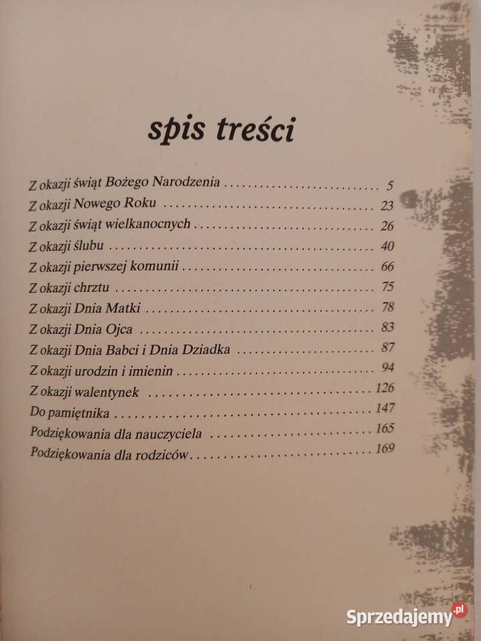 Księga życzeń i podziękowań wydawnictwo Literat małopolskie Kraków
