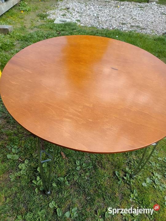 Stół okrągły na metalowych nogach 90cm Ksawerów