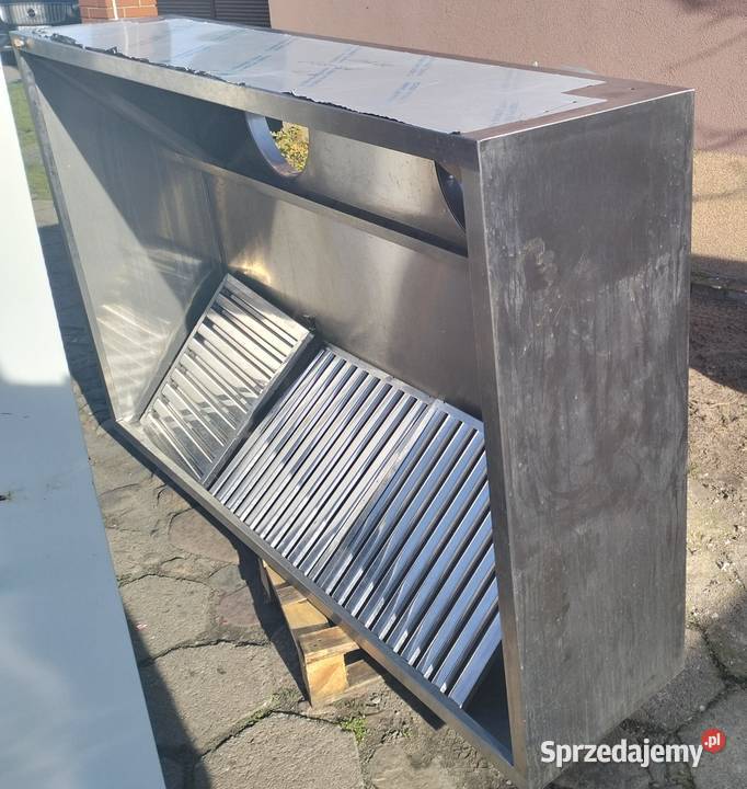 Okap gastronomiczny z łapaczami tłuszczu Słupia Kapitulna