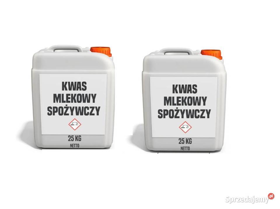 Kwas mlekowy 80 spożywczy 2 X 25 kanistry C3H6O3 Brzeg Dolny