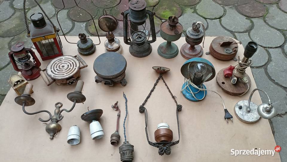 Stara lampa naftowa wisząca lampka biurkowa świętokrzyskie Skarżysko-Kamienna
